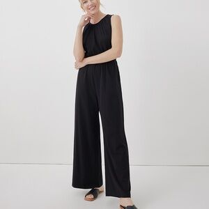 Pact Luxe Jersey Cut-Out Jumpsuit